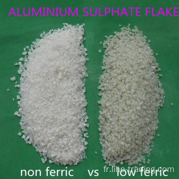 Flocon de sulfate d&#39;aluminium de haute qualité